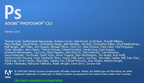 Photoshop CS3 Splash